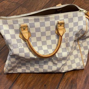 Authentic Louis Vuitton Damier Azur Speedy 30